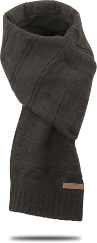 normani Herren Winterschal, Strickschal in verschiedenen Designs und Farben Farbe Montreal/Braun-meliert