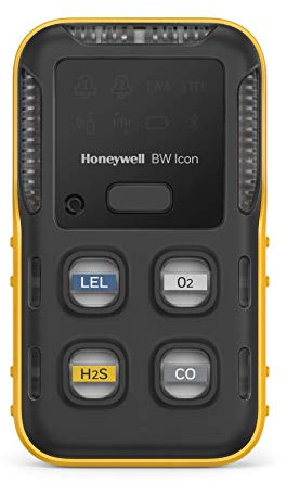 BW Technologies Icon%LEL(IR) O2 H2S CO, Yellow
