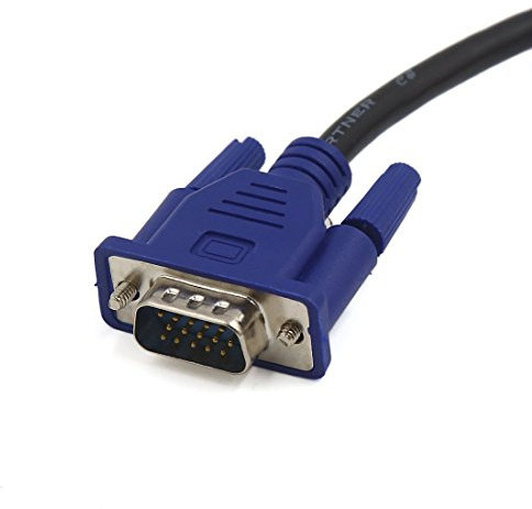 Ruilogod 3 metros de longitud VGA 15 Pin macho al macho M/M Adaptador Monitor de monitor de extensión de alambre