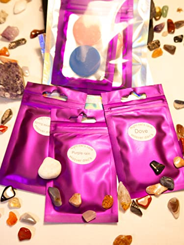 Handmade Scented Hoover Discs - Elevate Your Vacuum Game with Fresh, Long-Lasting Fragrances (Purple Rain, Dove, Spring Awakening) - 3 Packets of 2 Discs Each