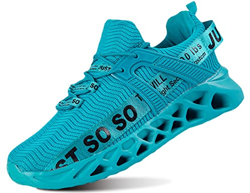 QDCFY Damen Herren Sneakers Turnschuhe Sportschuhe Freizeitschuhe Atmungsaktiv Laufschuhe Straßenlaufschuhe Sneaker Trainer für Outdoor Fitness Gym Walkingschuhe
