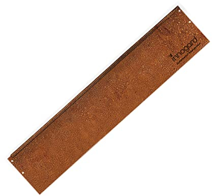 innogard 6002-003 - Bordatura stretta del prato - Acciaio corten - 100 x 0,1 cm Bordatura del prato, protezione anticorrosione, altezza 24 cm