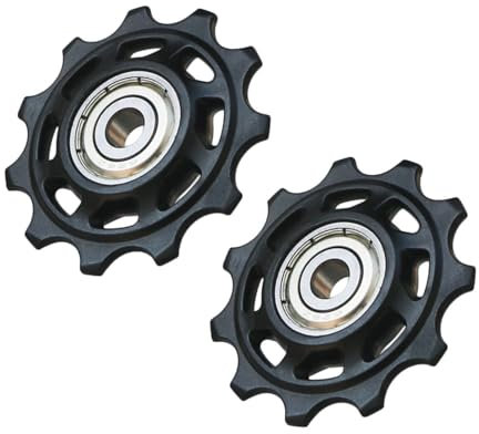 Fahrrad Schaltwerke Führungsrad, Rennrad 11T/12T/13T/14T Schaltwerke Riemenscheibe Führungsrad Riemenscheiben für Mountainbike Rennrad (12T+14T)