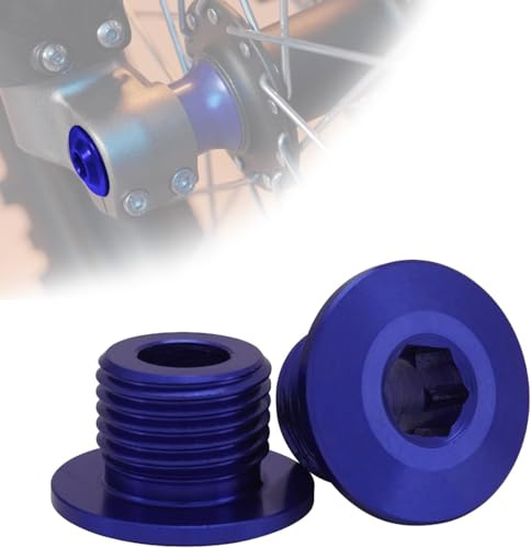 2PCS Motorcycle Front Wheel Axle Nut Screw for Surron X/S/L1E,M16*1.5P-Blue | Axle Lock Nut Bolts,Electric Bike,For Sur-Ron Sur Ron X160/X260