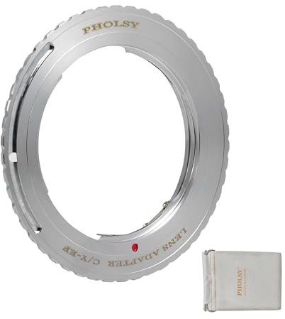 PHOLSY Objektivadapter Manueller Fokus Kompatibel mit Contax Yashica CY Mount Objektiv auf Canon EOS EF EF-S Mount Kameragehäuse, Contax auf EF, Yashica auf EOS