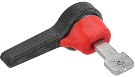 Zündschlüssel 3D, Carbon/Rot - für Simson S50, S51, S70, KR51 Schwalbe, SR4, Duo 4/1