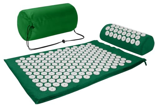 Esterilla de acupresión, esterilla de acupuntura para aliviar el dolor de cuello y espalda, esterilla de acupresión con relajación muscular y alivio del estrés, Shiatsu para aliviar la ciática, color