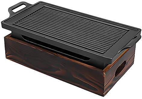 Reapyyt Parrilla para barbacoa portátil humo parrilla barbacoa japonesa coreana horno barbacoa barbacoa uso doméstico horno barbacoa antiadherente para uso doméstico A