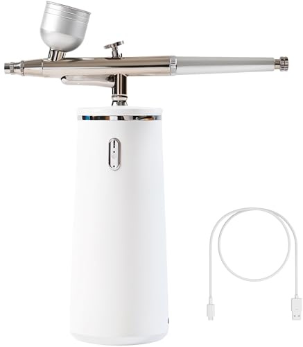 Facial Oxygen Spray Machine - Rechargeable Handheld High Pressure Facial Micro-Nano Mist Injector Sprayer - Portable Cordless Spray Gun Compressor Nano Facial Steamer