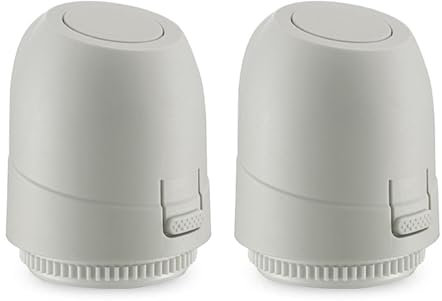 YHAILI Thermostatventil, 240 V, elektrischer Thermo-Stellantrieb, normalerweise geschlossener Kopf, Wasserabscheider, 30 x 1,5 mm, Fußbodenheizung, Heizkörper, 2 Stück
