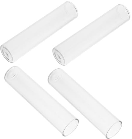 Cabilock Espositore per Piante in Vetro, Tubi di Propagazione, Vaso da Scrivania Accessori da Giardino 4 Pezzi, per Fiori e Coltivazione in Acqua