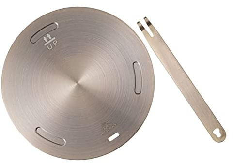 WEKADRIN Piastra Diffusore Calore Induzione in Acciaio Inossidabile rosé Adattatore per Piano Cottura Gas e Induzione con Design e Ergonomico