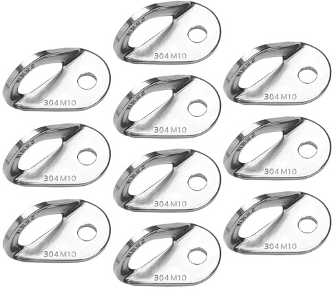 AVKGCZ 10Pcs Climbing Anchors Bolts Hanger Stainless Steels Hanger Plate Climbing Anchors Bolts Camping Accessories Easy To Use