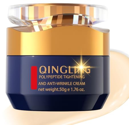 Qing Ling Creme gegen Falten – Feuchtigkeitsspendende Gesichtscreme mit Peptiden, Hautpflege Tages- und Nachtcreme für Damen und Herren, Qingling Face Cream