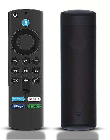Voice Remote Replacement (3rd Gen) Fit for All Fire-Series Smart TVs Cube/4K Max/4K/Stick/Stick Lite, Smart TV, Compatible Hisense, TCL, Insignia-Toshiba-Pioneer-Smart TV, Not for Roku/Sumsung