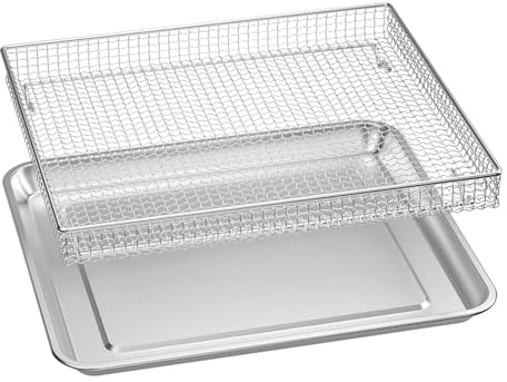 F Fityle rôtissoire et Grille, Plat à Frire, Panier à Frites, Grille de Refroidissement, Barbecue extérieur avec poêle et paniers pour la