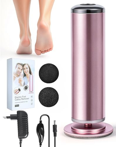 Râpe à Pieds Électrique, 60 Disques De Ponçage Remplaçables, Soin Des Pieds Doux & Efficace Pour Femme, Élimine Callosités Et Peau Morte À La Maison