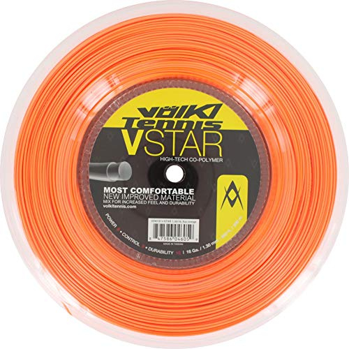 volkl-v Star Tennissaiten Spule Fluo Orange (v2401r), unisex, Orange, 17G
