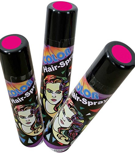 Fritz Fries Haarspray Color für Fasching und Karneval, 100ml höchste Ergiebigkeit, Pink, Ammoniakfrei
