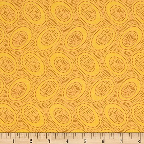 Kaffe Fasset Collective Aboriginal Dot Gold Fabric