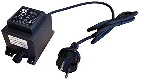 Netzteil 72 Watt IP44 für Außenbereich, LED-Trafo, Transformator 230V auf 12V, 6000mA Wechselstrom Netzstecker 2 Polig, 12V Adapter, Netzteil-Adapter, Netzgerät, Netzadapter