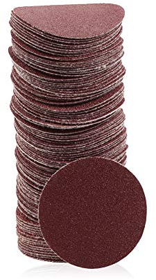 SPEEDWOX 100pcs Sanding Discs 2 inch Sandpaper 80 Grit Hook and Loop Sanding Discs for Sanders Drill Grinder Rotary Tools Attachment Woodworking Wood Auto, No Hole