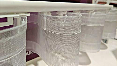 Wave-Effect Curtain Heading Translucent Tape 3 inch for Wave tracks - 10 metres