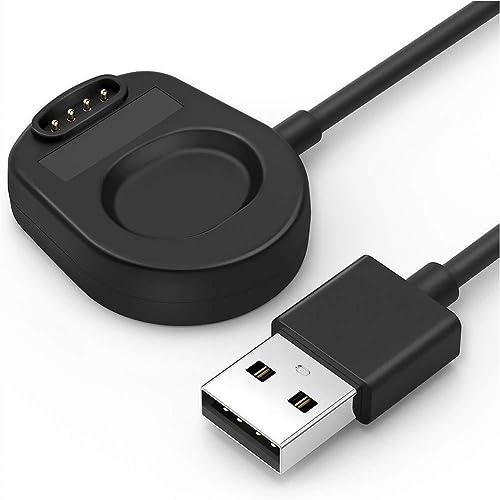 Magnetisches USB-Ladegerät, kompatibel mit Suunto 7 Smartwatch, Ladestation zum schnellen Aufladen über Laptop, USB-Adapter, Powerbank, Autoadapter, Farbe Schwarz