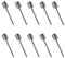 DBOO Ball Pump Needle 10 Pcs Stainless Steel Ball Inflator Needles Football Pump Needles Sports Balls Pump Needle Air Pump Needles for Football, Basketball, Volleyball, Handball, Netball, Rugby