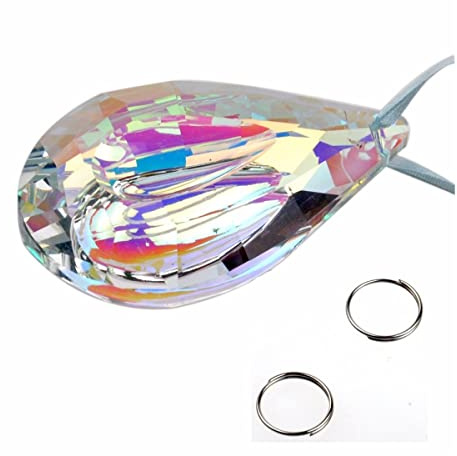 Prismen & Kaleidoskope Bunte Lampenprismen-Teile-Form-hängende Anhänger 76mm Optik-Kits für den naturwissenschaftlichen Unterri