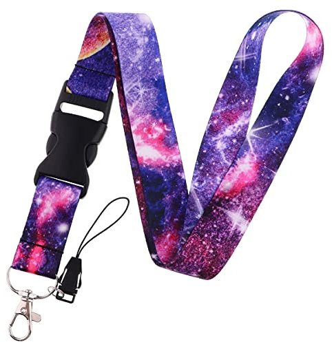 Schlüsselband Lanyard Umhängeband 1 PCS Schlüsselband Lang mit Schnellverschluss-Schnalle Ausweis-Schlüsselbänder Verstellbar für Schlüssel Ausweishülle Phone Handys Telefon Damen Herren,Stil 16
