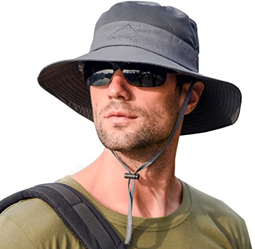 Sun Hats for Men Women Fishing Hat UPF 50+ Breathable Wide Brim Summer UV Protection Hat
