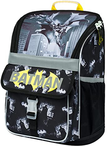 Baagl Schulranzen Jungen Mädchen für 1. Klasse - Ergonomische Schultasche für Kinder - Schulrucksack mit Brustgurt - Grundschule Ranzen Tornister