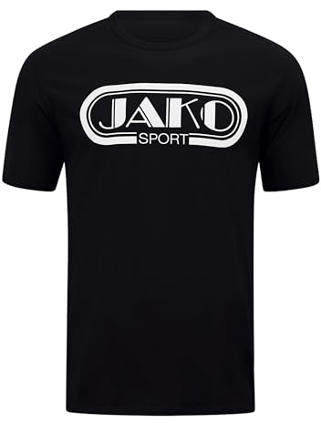 JAKO Herren T-Shirt Retro, Schwarz, L