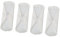 Almohadillas Sanitarias, 4 Almohadillas de Tela Reutilizables, Almohadillas Menstruales de Tela Lavable, Protectores Diarios, Almohadillas Menstruales Lavables, a Prueba de Fugas,