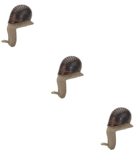 Garneck 3stücke Schneckenornament Für Garten Und -Landschaft Dekorative Pflanzenfigur Für Fischtank Und Bonsai-Dekoration
