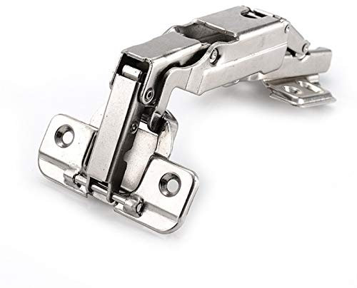 SBTRKT 175-Grad-Hydraulikpufferscharnier, rostfreier Eisenpuffer, Soft-Close-Schrank, Schranktürscharniere for Möbelscharniere (Color : Insert)