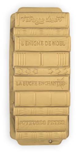 CÉCOA • Moule à Bûche de Noël • Moule Bibliothèque • 100% Silicone Alimentaire • Haute Qualité • Anti-Adhésif • Sans BPA • Cuisson Parfaite et Démoulage Facile
