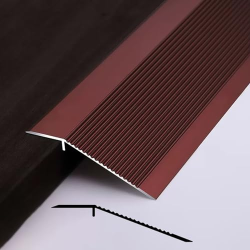 Aluminium Abdeckleisten für Fußböden Türschwelle Laminat Übergangsleiste Höhe 10-40mm, Extra Breite Übergangsprofil Bodenbelag-Deckleisten (Color : Rose gold, Size : L: 90 x W: 10cm)