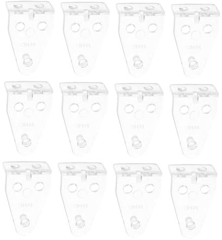 MUSISALY 40pcs Plastic Blind Hold down Brackets and Bottom Rail Clips Set for Window Blinds, Sturdy Curtain Holders for Indoor Use, Easy Installation Curtain Accessories