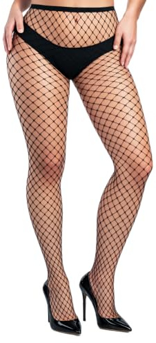 Malustar Women's Plus Size Fishnet Tights Soft and Stretchy Classic Style