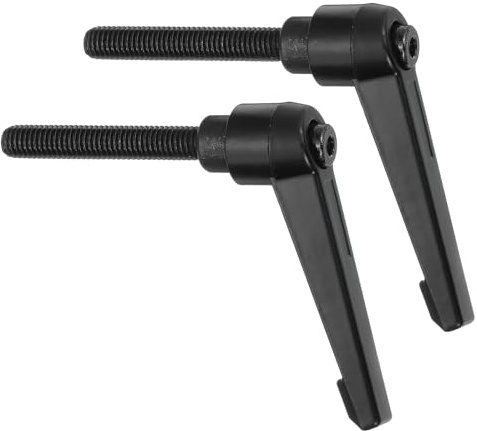 QUARKZMAN 2 Stück Klemmhebel Griff, M8*50 Verstellbarer Maschinengriffe, Männliches Gewinde DruckknopfKlemmschraube Knöpfe Kohlenstoffstahl für Werkzeugmaschinen Geräte