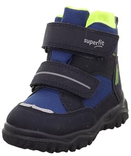 Superfit Husky1 Gore-tex 1-006045 - Stivali da ragazzo, Blu Giallo 8040, 22 EU