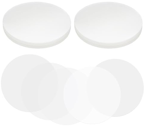 PATIKIL 2.8in (70mm) Badge Film, 200 Pcs Transparent Circle Mylars Plastic Badge Protective Film for 2.3 Inch 58mm Round Badge Button Maker Supplies DIY Arts Crafts