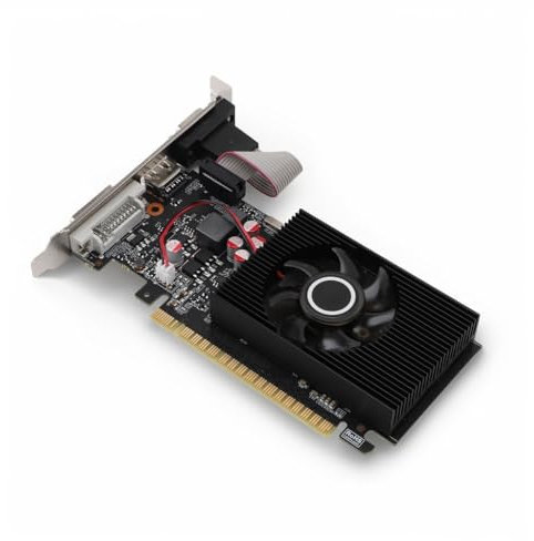 LICAEVEY GT 740 4GB GDDR3 128-bit Discrete Graphics Card, PCIe 3.0 X8, Dual Monitor Support Via HDMI/DVI/VGA, Low Profile Design for Desktop Computers
