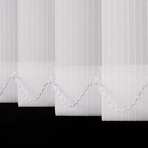 XINGWANGG Weiß Vertikaljalousie Lamellenvorhang,Vertikal Verdunkelungslamellen,Wandmontage Sichtschutz Schiebevorhang,Inklusive Montagematerial,Anpassbar,Breite x Höhe (80cm x 240cm)