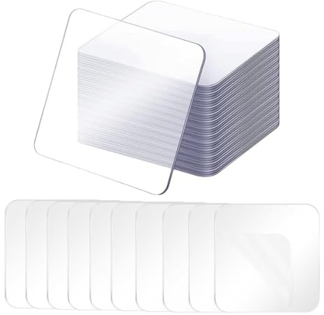UIEXAY 20 Stück Anti Rutsch Pads Multifunktion Transparent Auto Anti Rutsch Gel Pads Wiederverwendbar Silikon Gel Pads Waschbare Antirutschmatte für Armaturenbrett Handy Halterung Kratzschutz