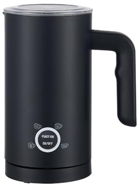Montalatte Elettrico 4-in-1, 300ml Schiuma Latte Calda/Fredda, Cappuccinatore, Rivestimento Antiaderente Ideale per Cappuccino, Macchiato, Caffè Latte Cioccolata Calda, 500W