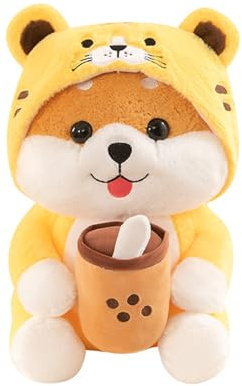 Xiyocadt Hund Kuscheltier,Stofftier Hund,Shiba Inu Kuscheltier,Weiche Plushie Hunde,Corgi Hund Plüsch Plüschtiere,Spielzeug für Kinder,Geschenk für Freunde und Kinder,Häusliche Dekoration (45cm)
