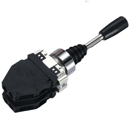 AUBEST Industrial Joystick, 22mm Monolever Joystick Switch, 2 Way 4Way Reset Locking Spring Return Rocker Switch(L-D12)